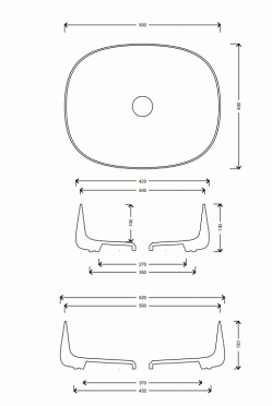 LAVABO DA APPOGGIO JUMPER 50